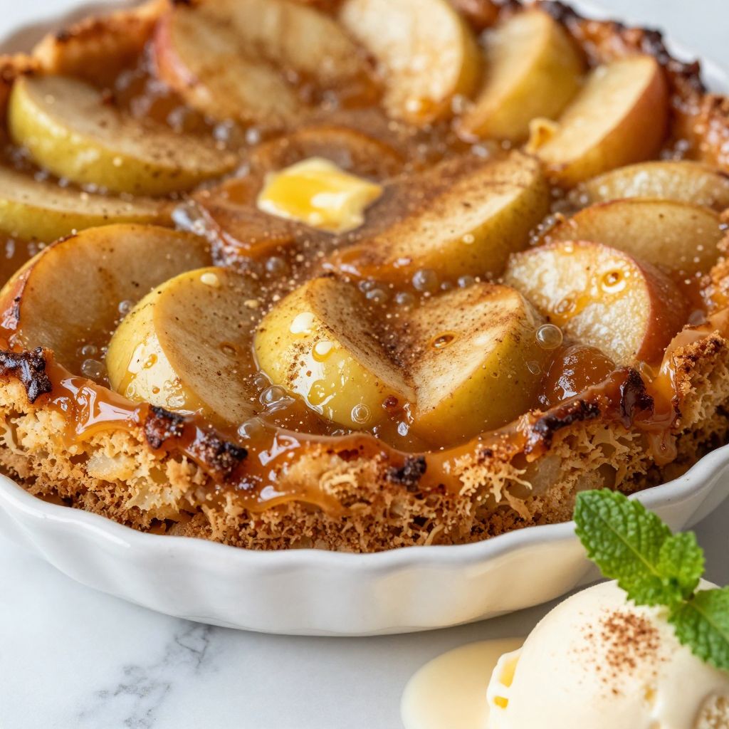 Apple dump cake process image