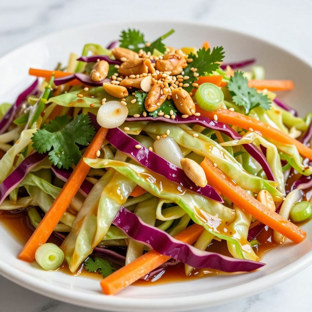 Asian slaw in a bowl