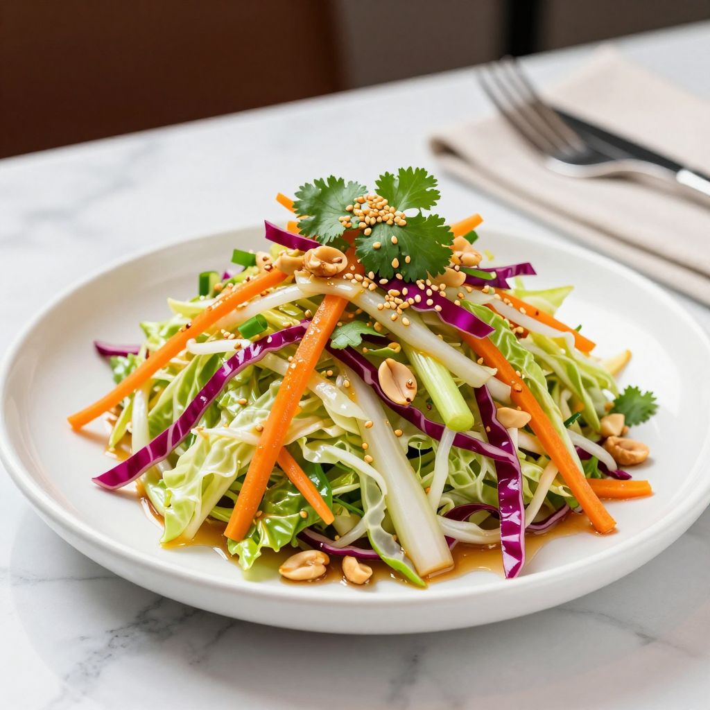Finished Asian slaw