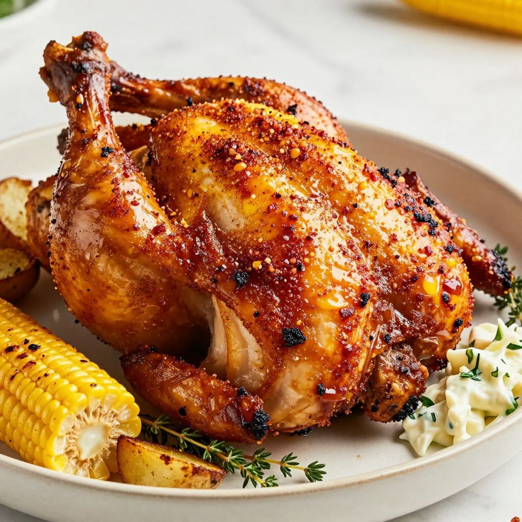 Beer Can Chicken on Grill