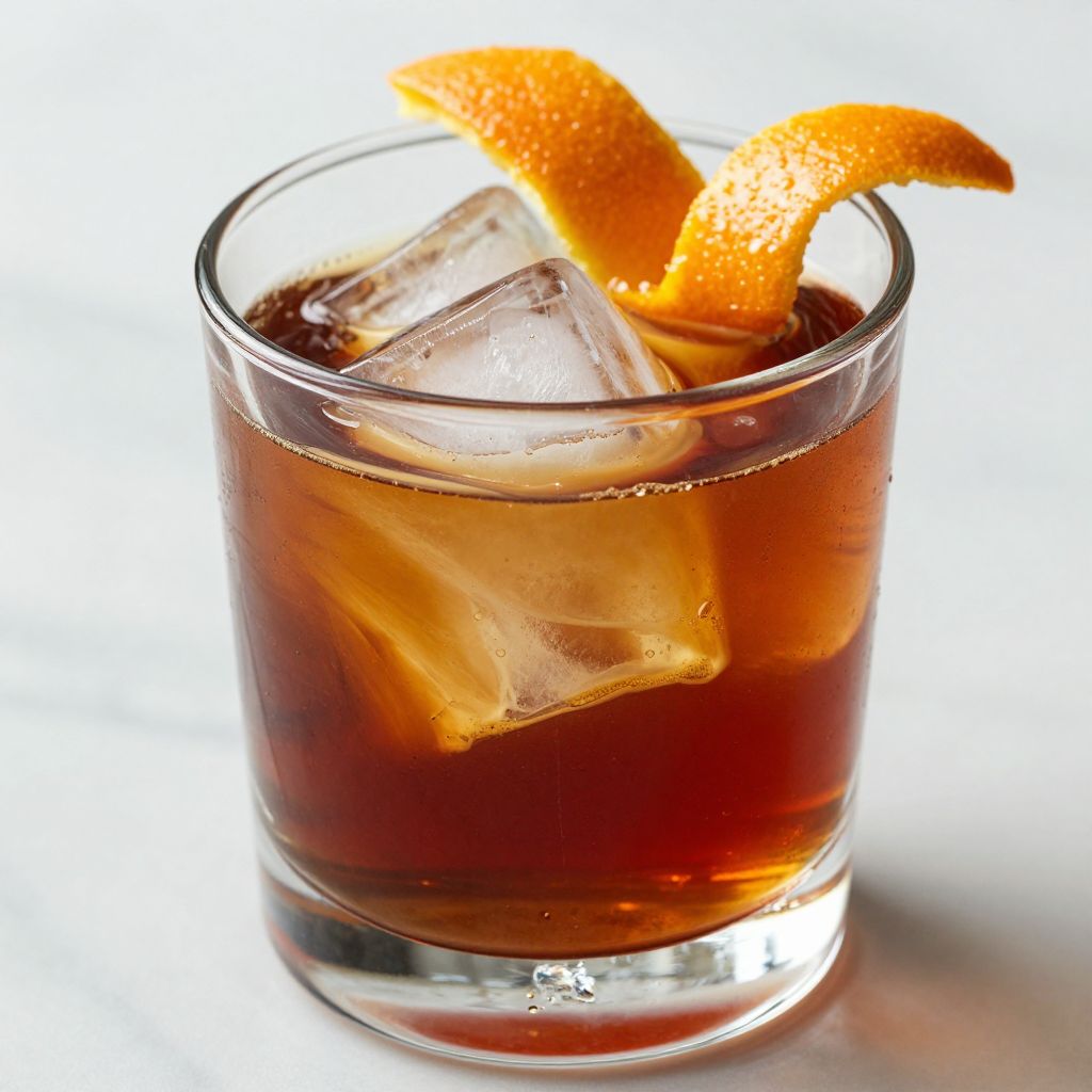 Pouring espresso over Licor 43 for carajillo