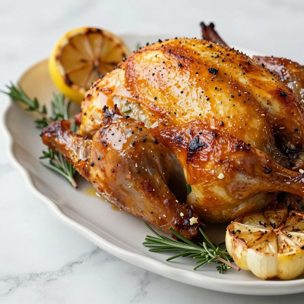 Chicken submerged in brine