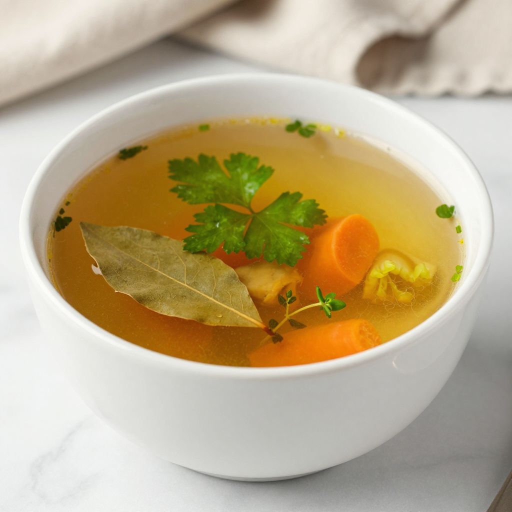 Jar of chicken stock