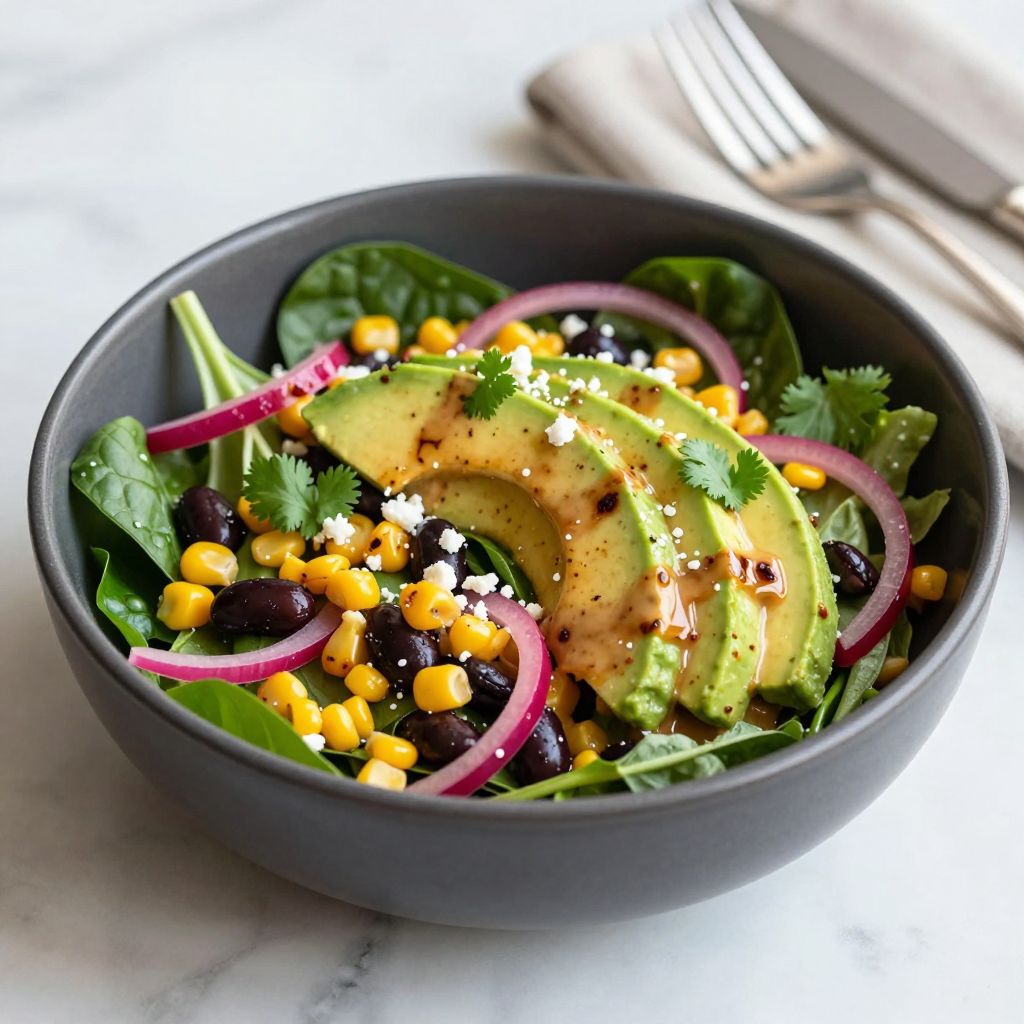 Jar of chipotle vinaigrette with ingredients