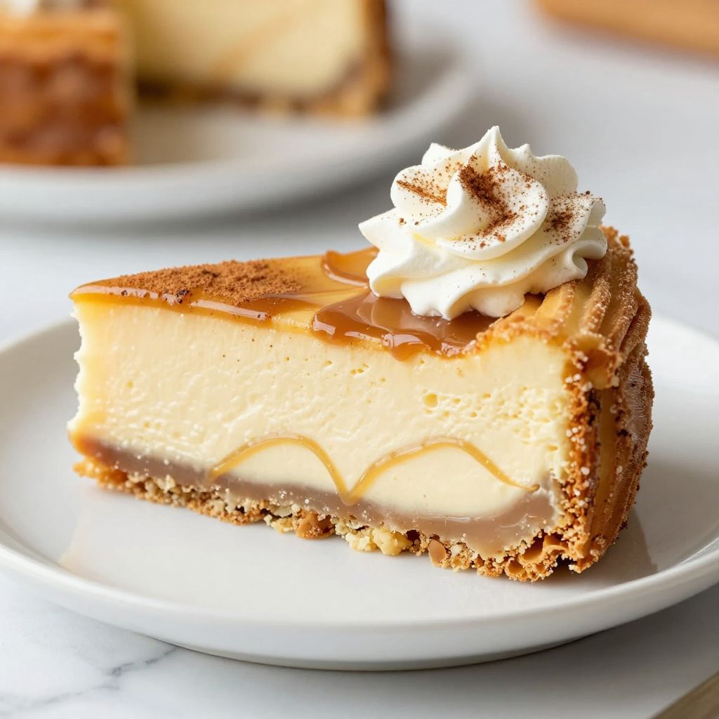Churro Cheesecake in pan