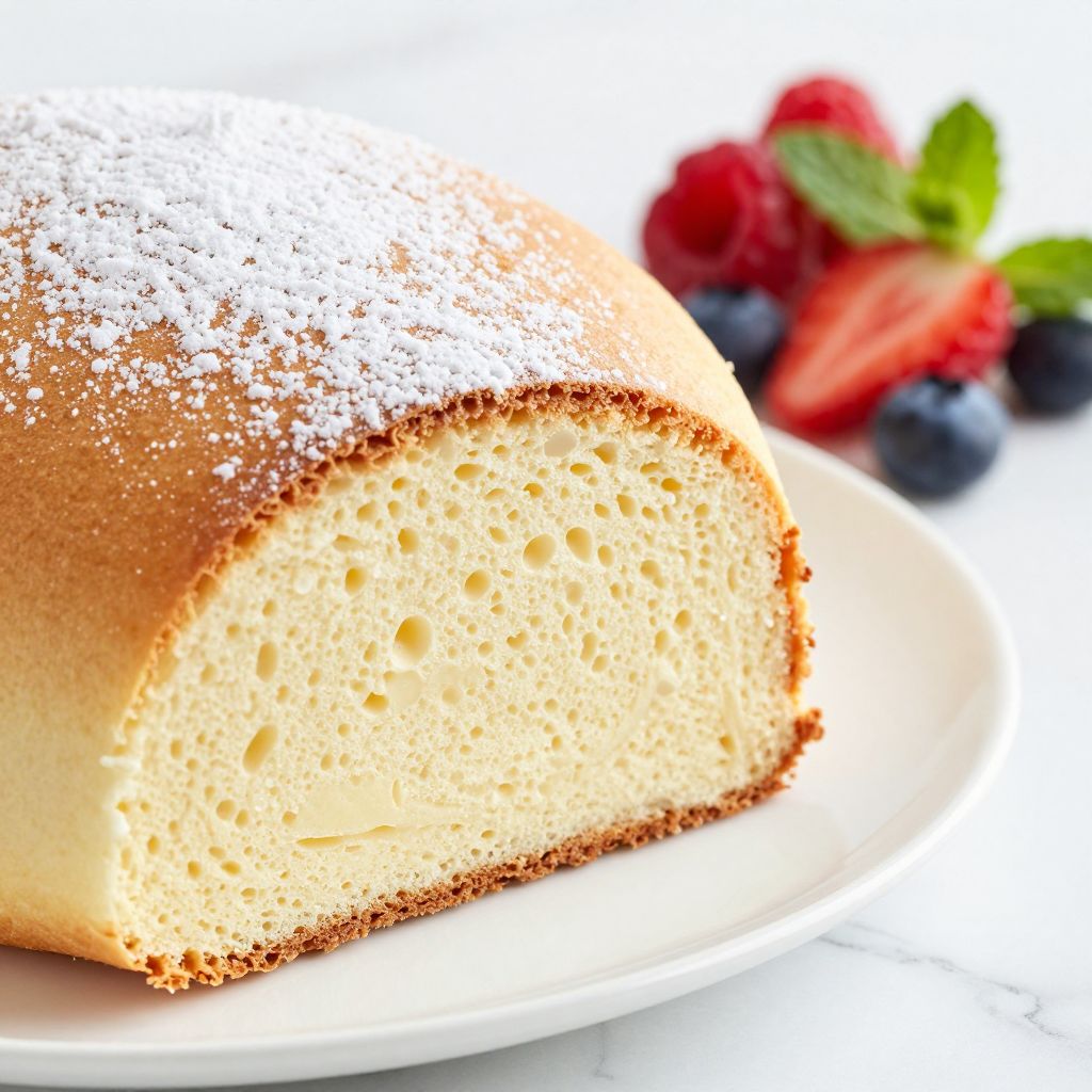 Cloud cake cooling on rack