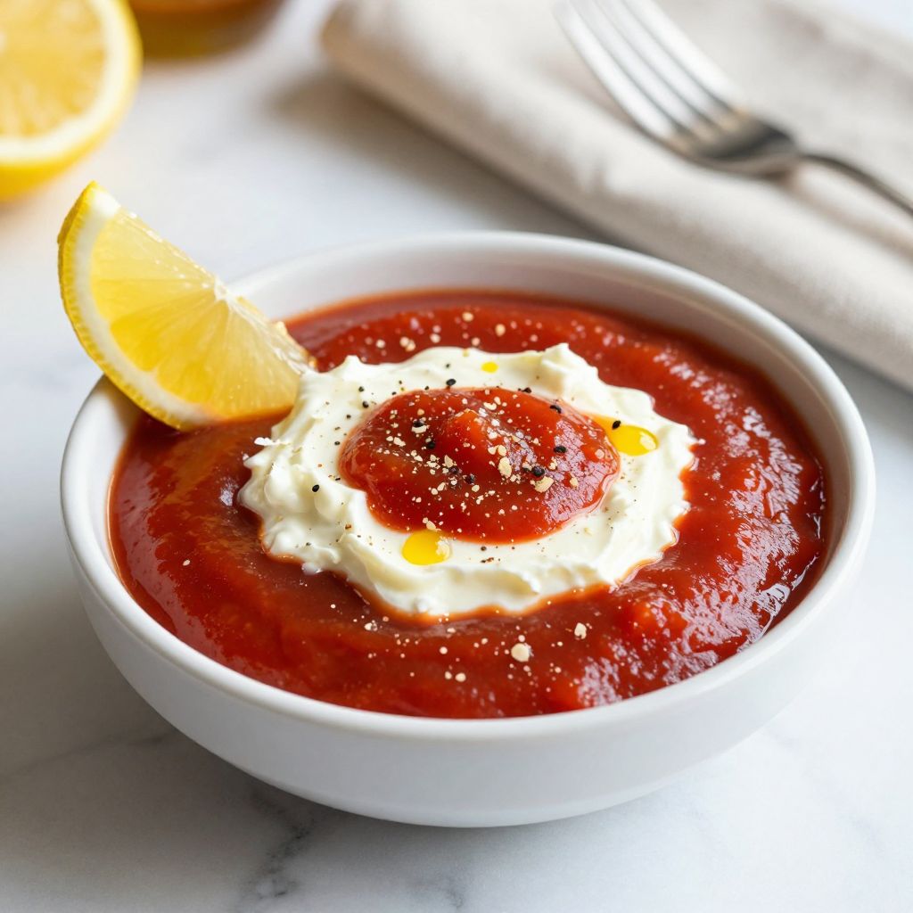 Cocktail sauce served with shrimp