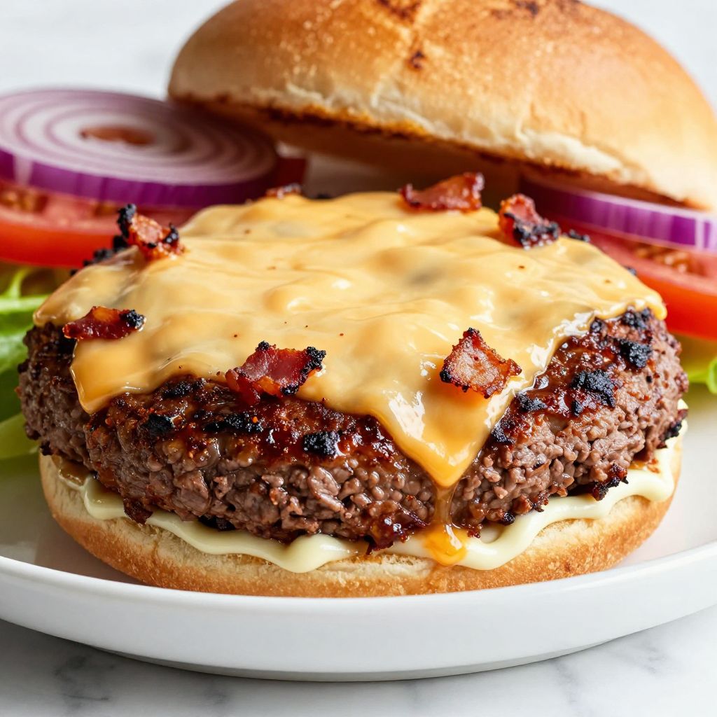 Crack Burger cooking process