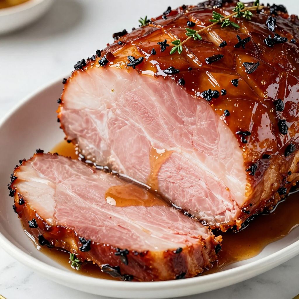 Crockpot ham in slow cooker