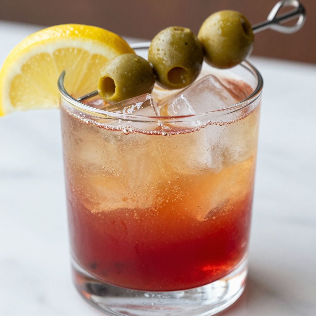 Dirty Shirley cocktail in a glass