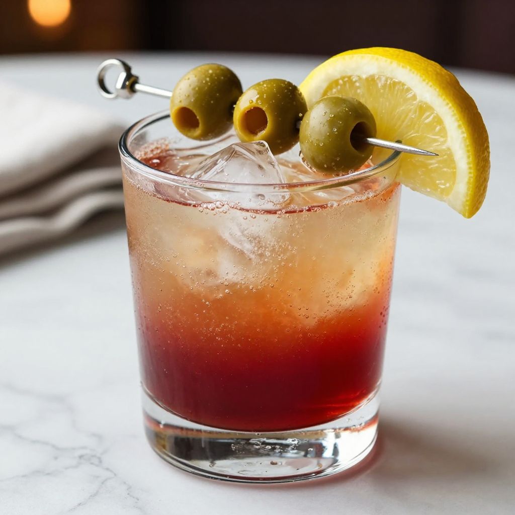 Dirty Shirley cocktail close up