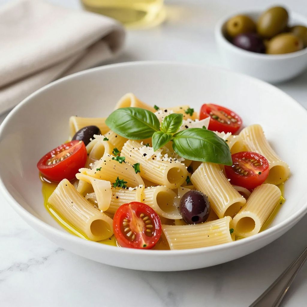 Cooked ditalini pasta