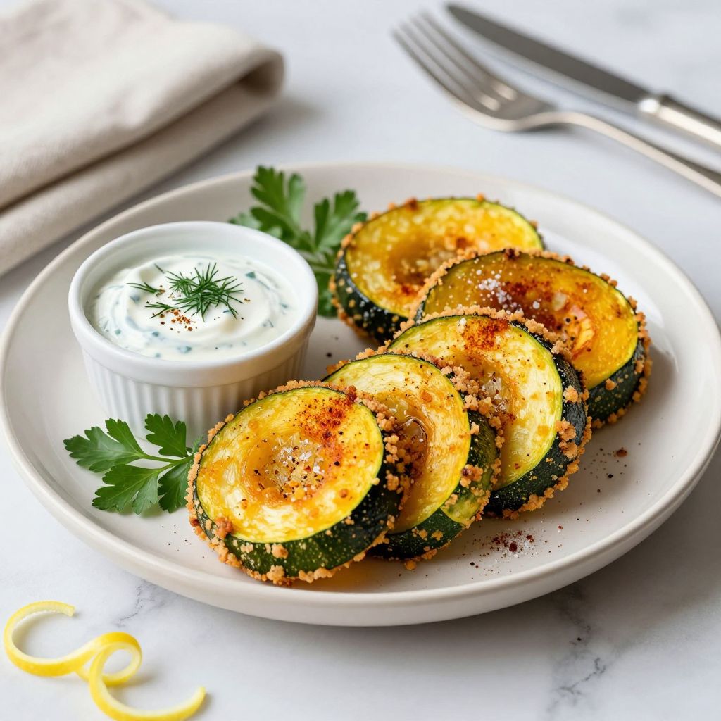 Plate of fried squash