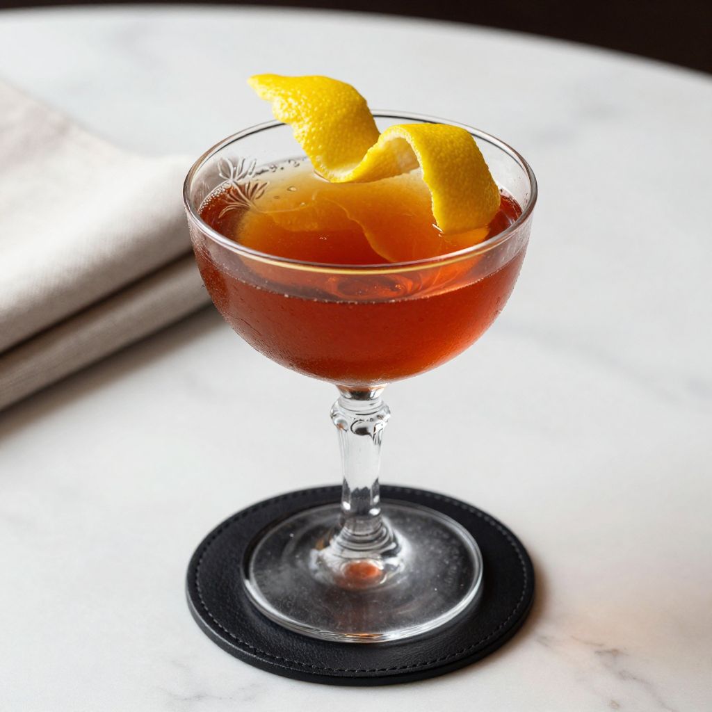 Hanky Panky cocktail served in coupe glass