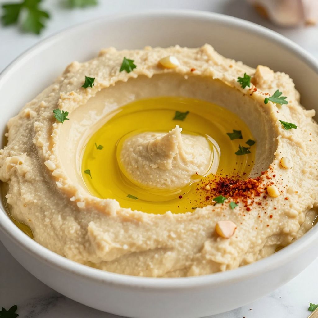 Finished hummus without tahini