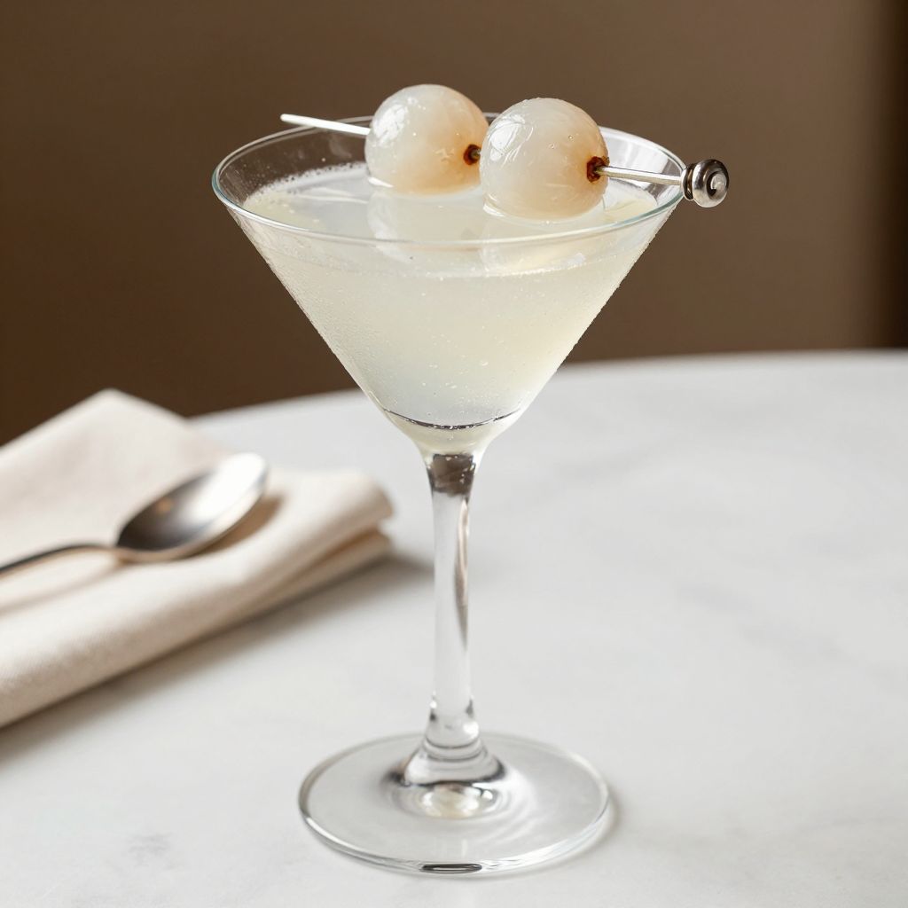 Lychee martini close up