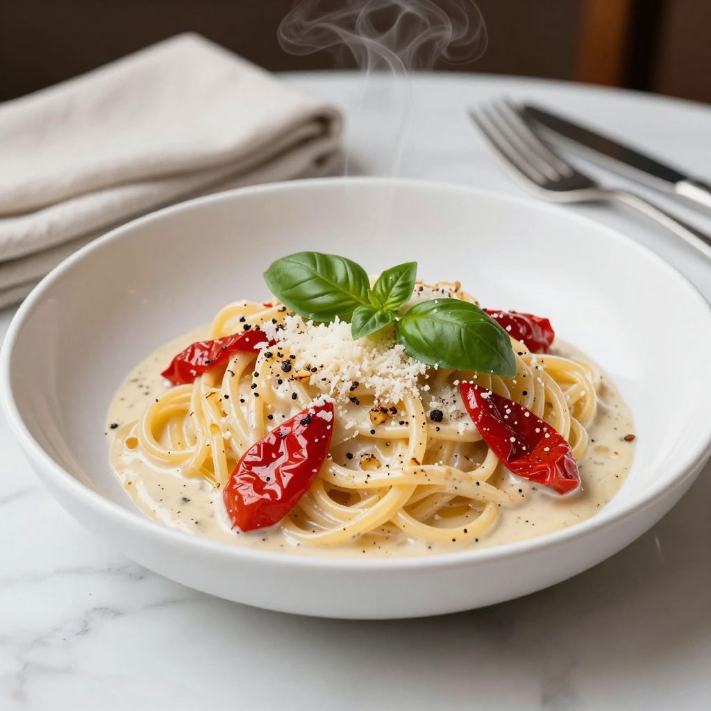 Marry Me Pasta served on a plate