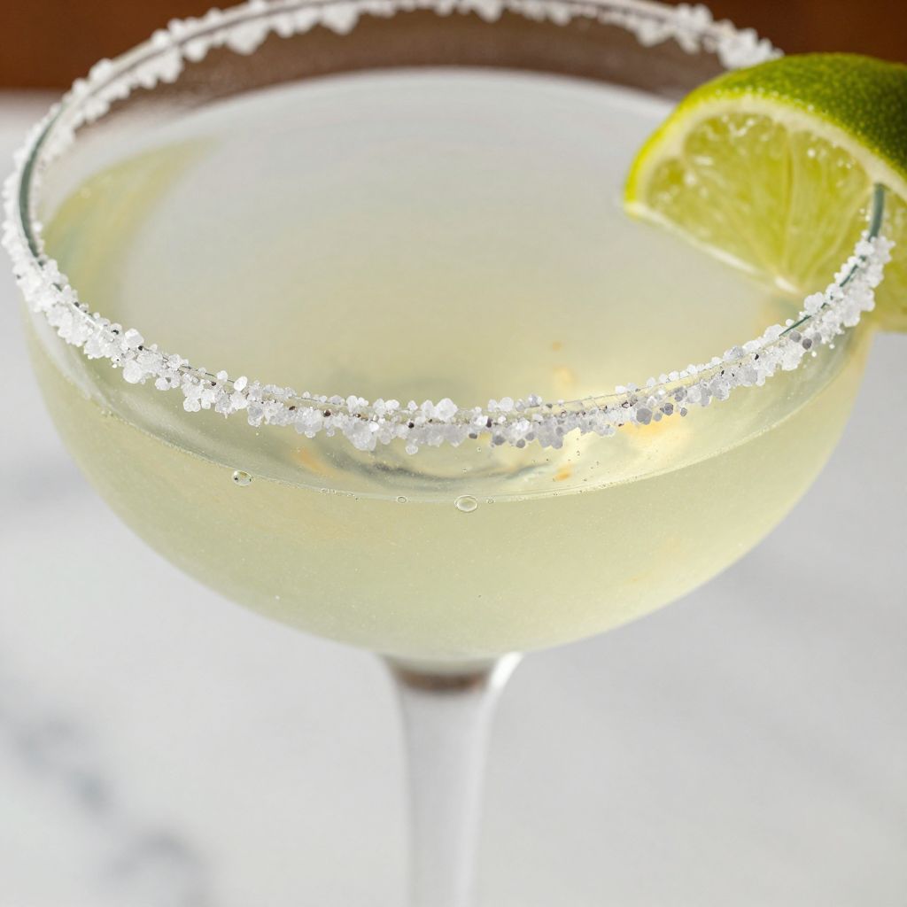 Mezcal margarita in glass