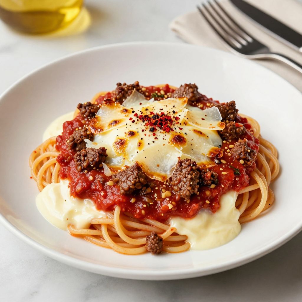 Slice of Million Dollar Spaghetti on a plate