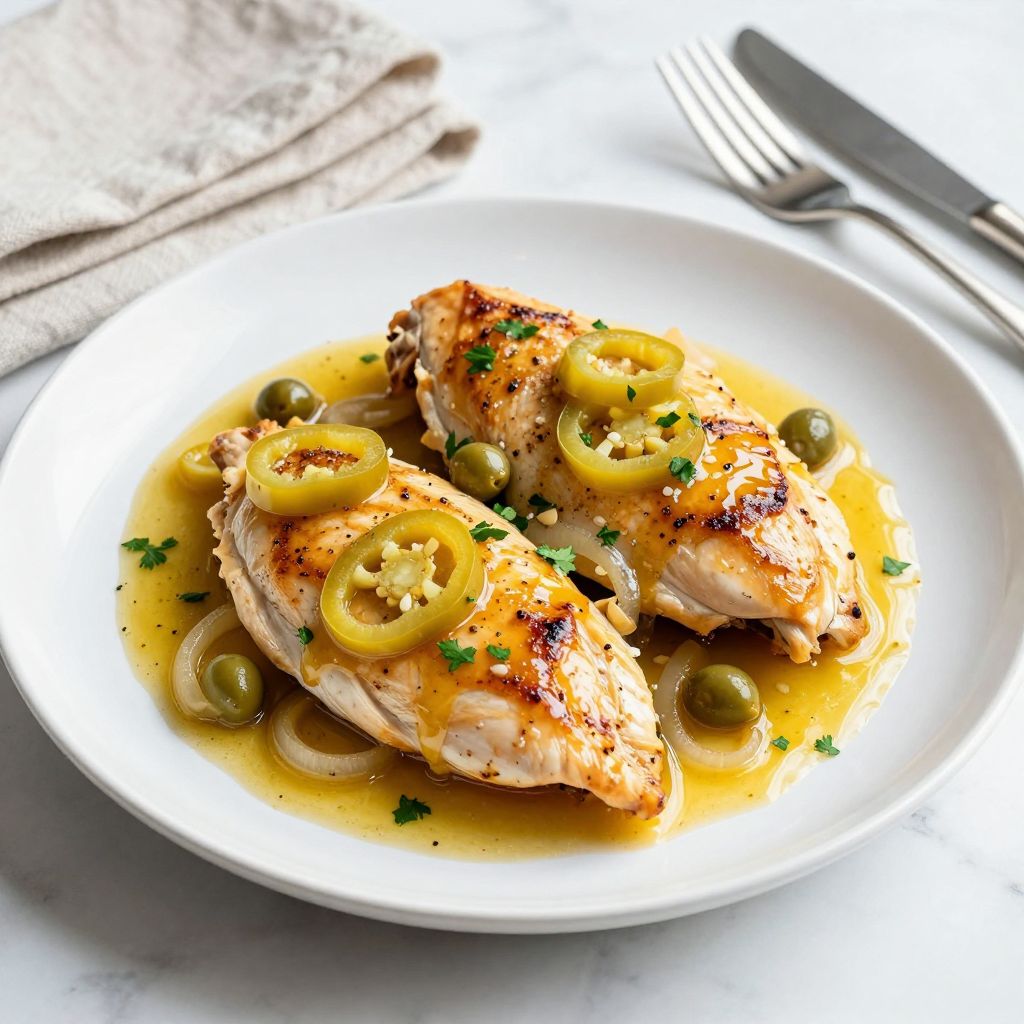 Plated Mississippi chicken