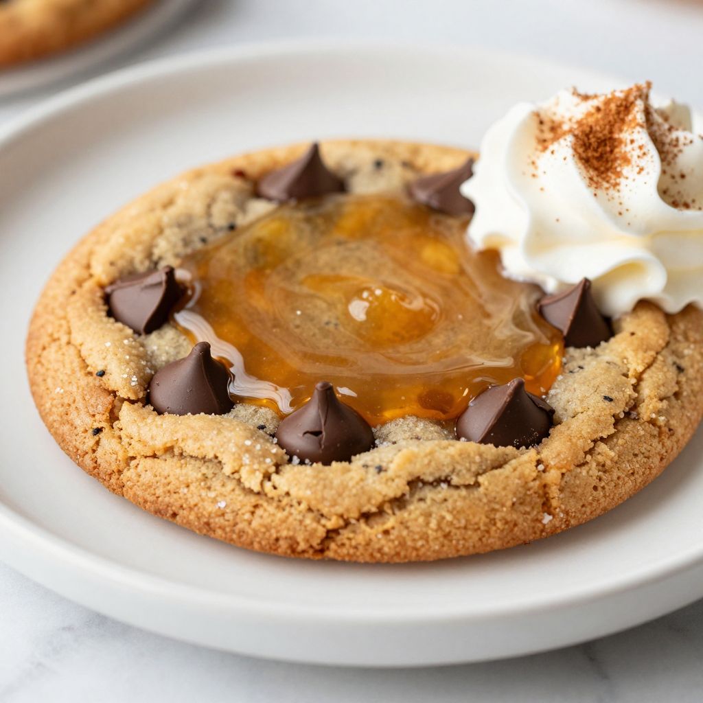 Mug cookie freshly microwaved