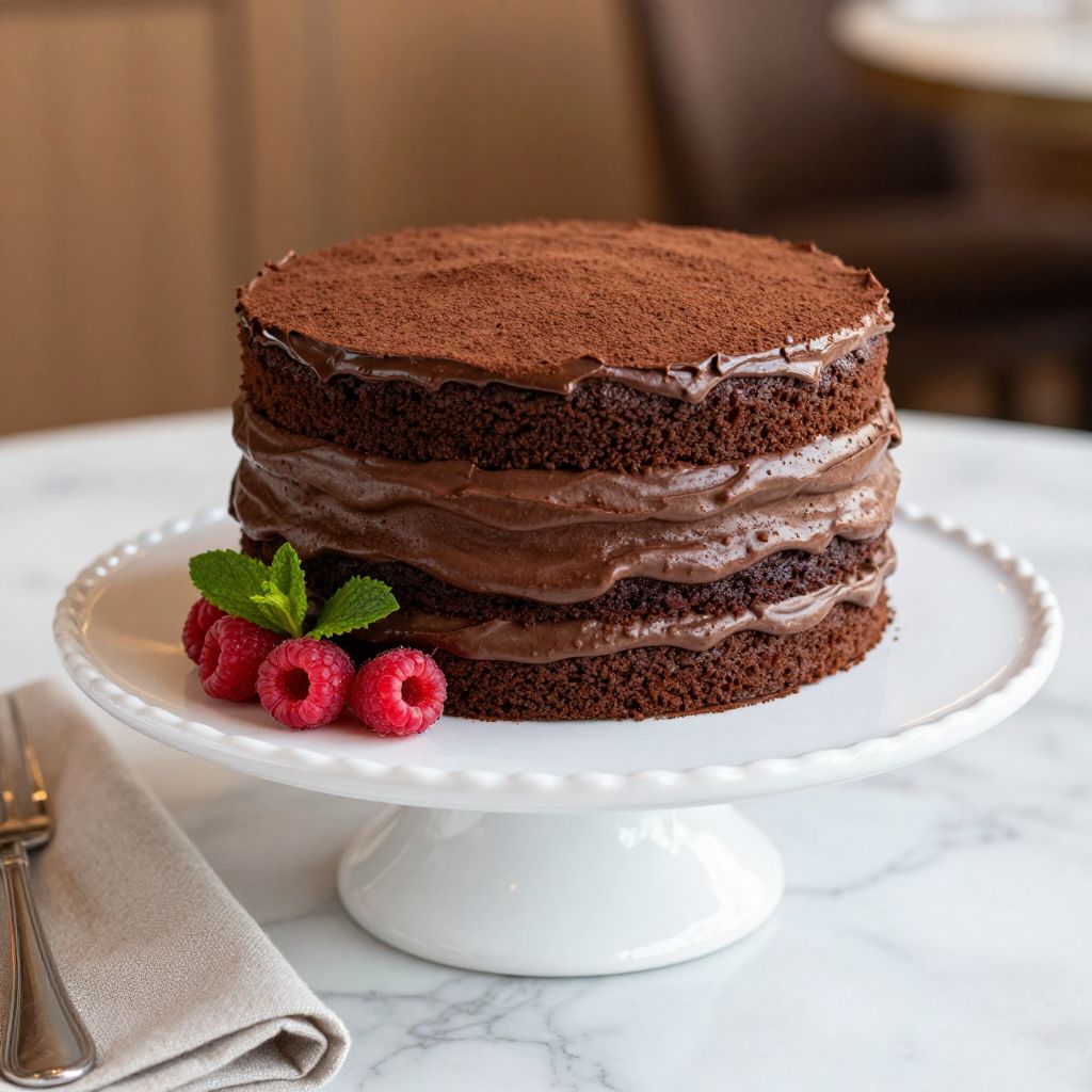 Neiman Marcus Cake slice plated
