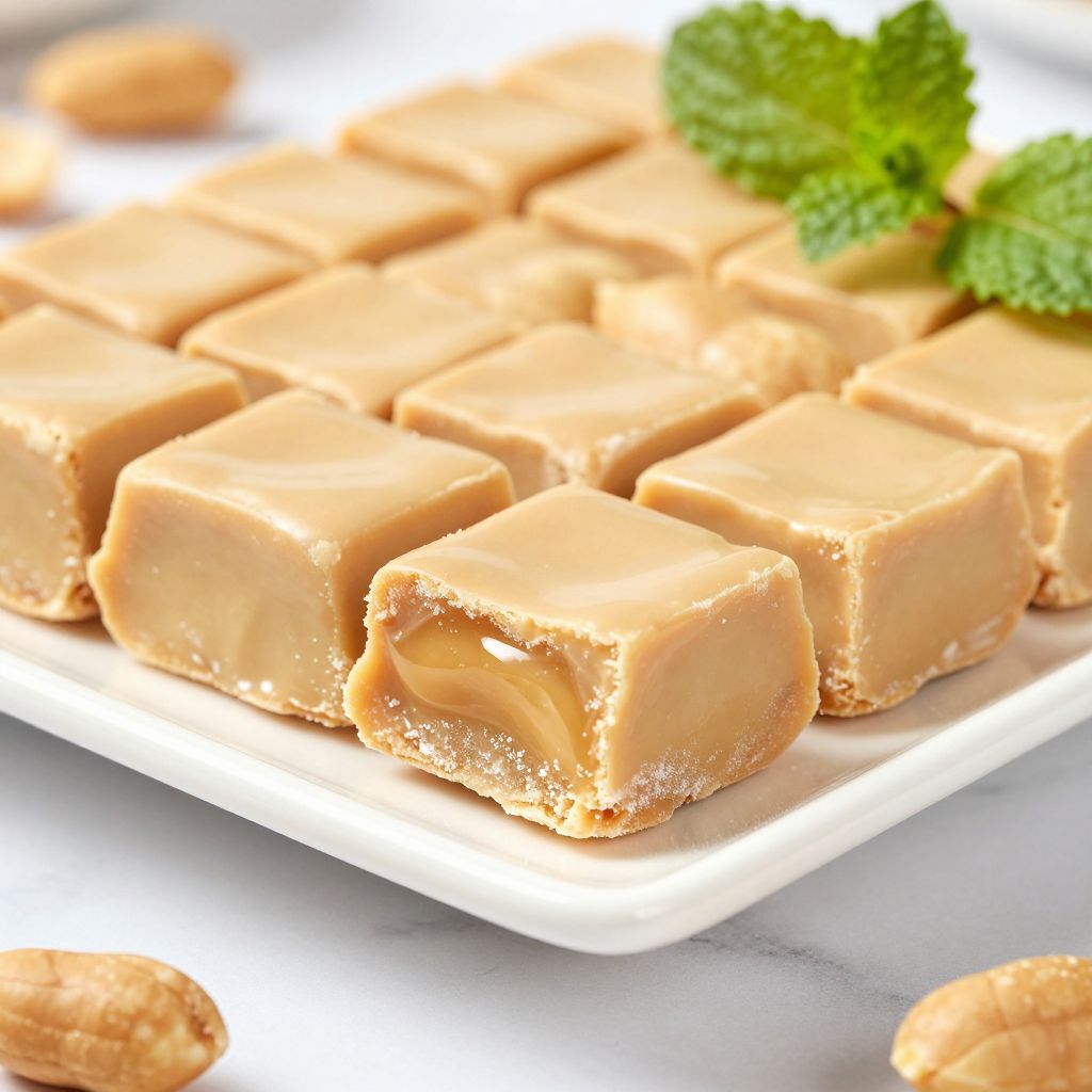 Peanut butter fudge squares