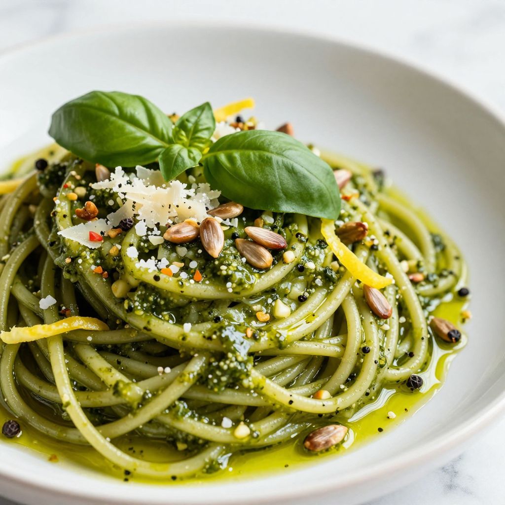 Pesto in food processor
