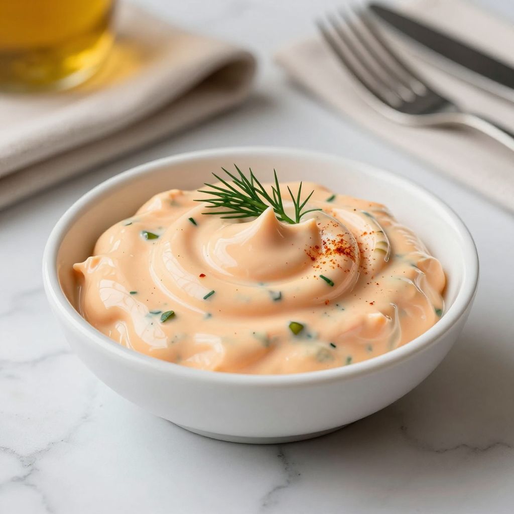 Finished Russian dressing served