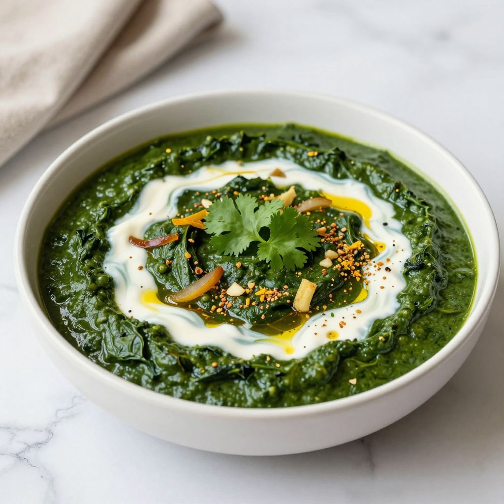 Saag served