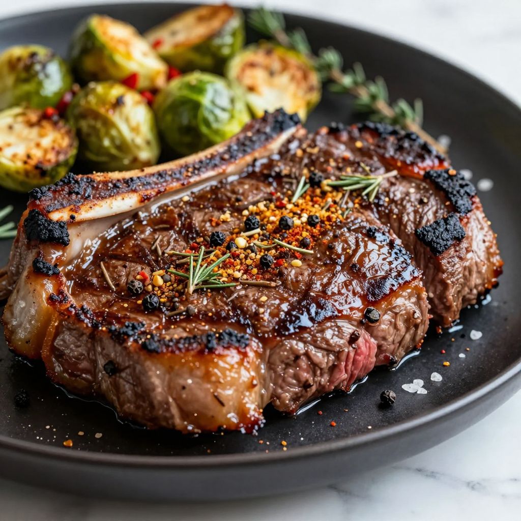 Steak seasoning process