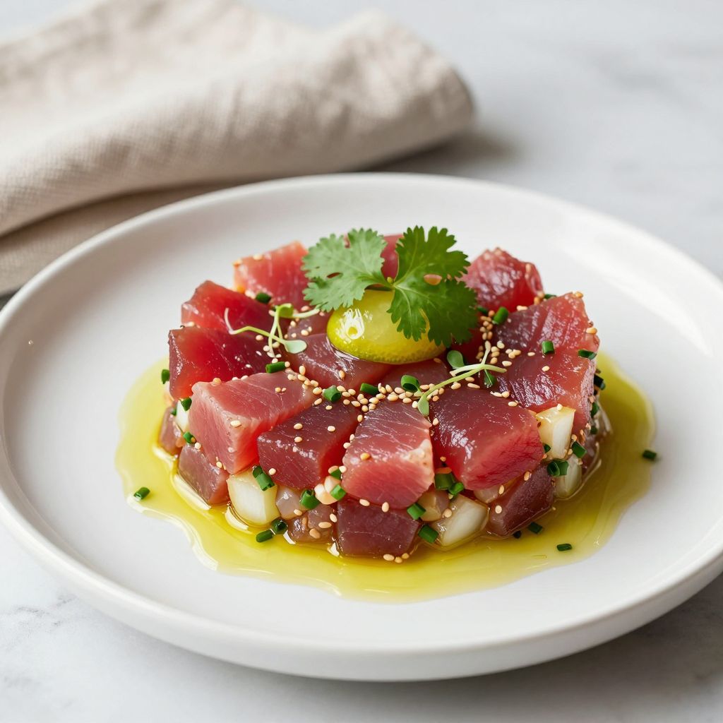 Tuna Tartare Served