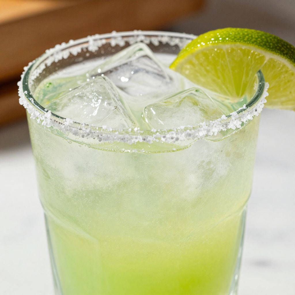 Virgin margarita in a glass