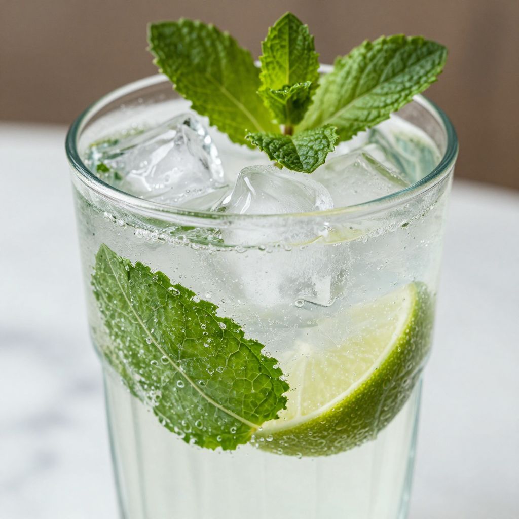 Virgin mojito step-by-step